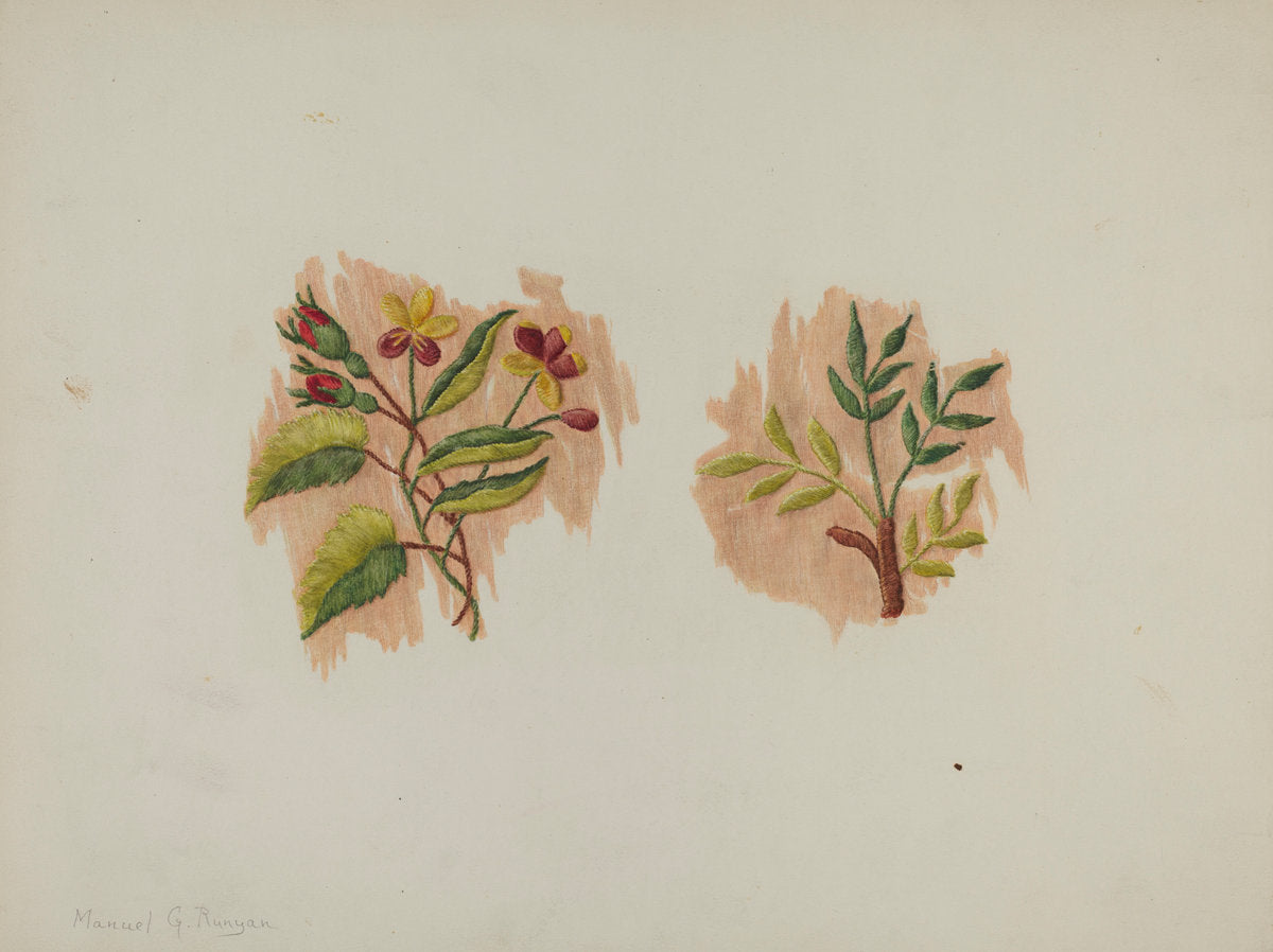 Silk Petticoat (Fragment) by Manuel G. Runyan (American, active c. 1935), 16X12"(A3)Poster Print