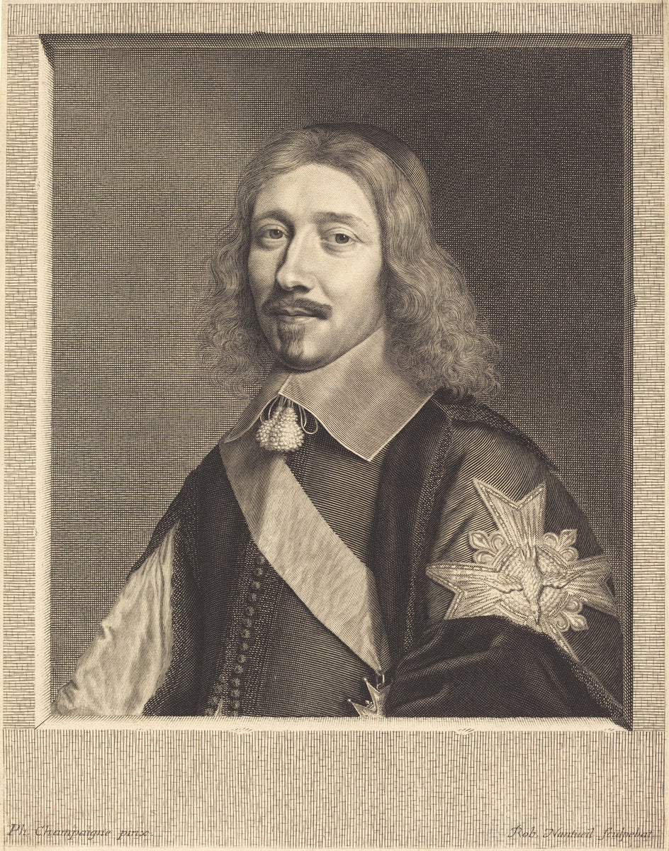 Chancellor Michel Le Tellier by Robert Nanteuil after Philippe de Champaigne (French, 1623 - 1678), 16X12"(A3)Poster Print