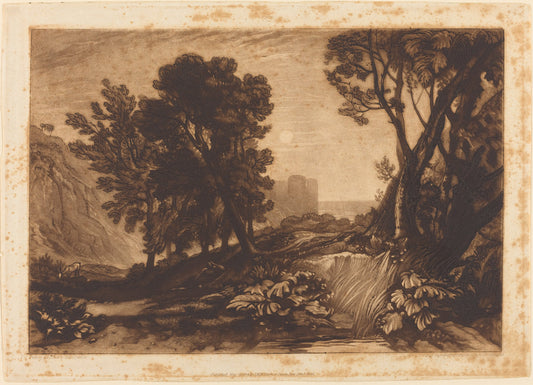 Solitude by Joseph Mallord William Turner and William Say (British, 1768 - 1834), 16X12"(A3)Poster Print