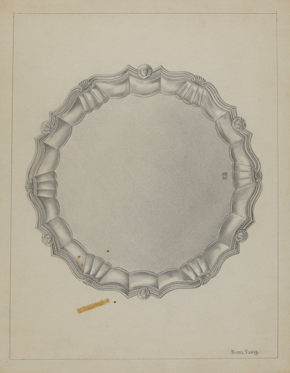 Silver Tray by Michael Fenga (American, active c. 1935), 16X12"(A3)Poster Print