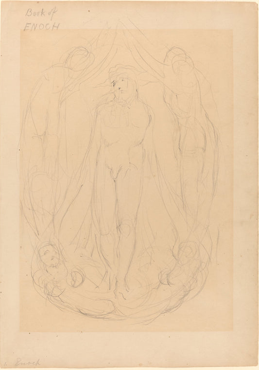 The Vision of the Lord of Spirits by William Blake (British, 1757 - 1827), 16X12"(A3)Poster Print