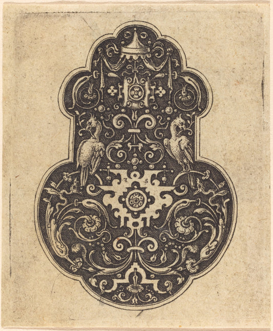 Arabesque Designs by Etienne Delaune (French, 1518/1519 - 1583), 16X12"(A3)Poster Print