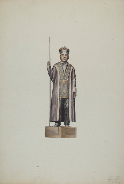 Commemorative Figure by Henry Murphy (American, active c. 1935), 16X12"(A3)Poster Print