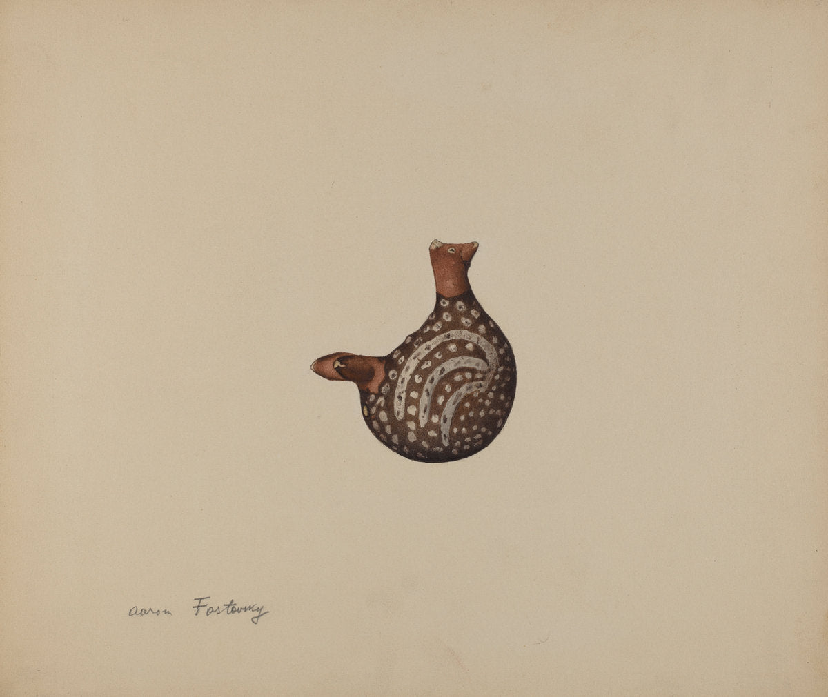 Earthenware Bird by Aaron Fastovsky (American, active c. 1935), 16X12"(A3)Poster Print