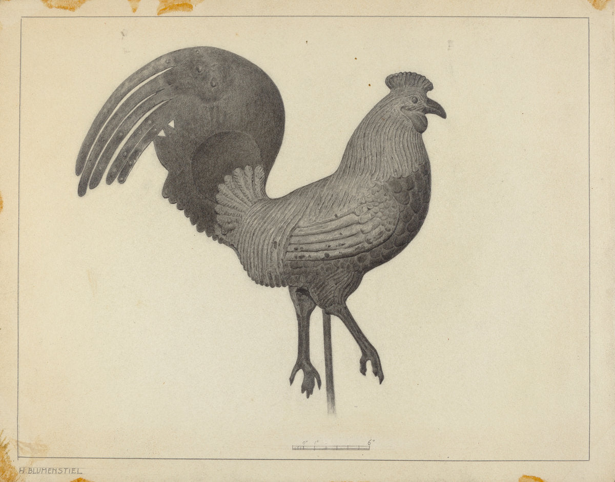Weather Vane by Helen Blumenstiel (American, active c. 1935), 16X12"(A3)Poster Print
