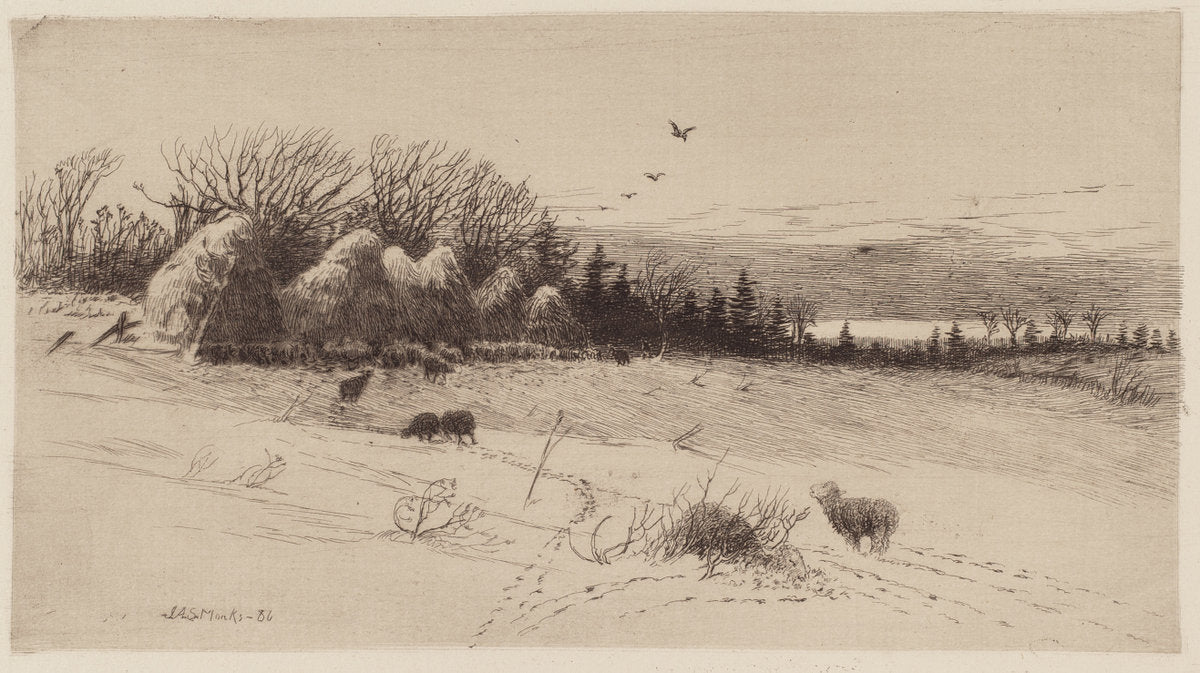 Evening After The Storm by John Austin Sands Monks (American, 1850 - 1917), 16X12"(A3)Poster Print