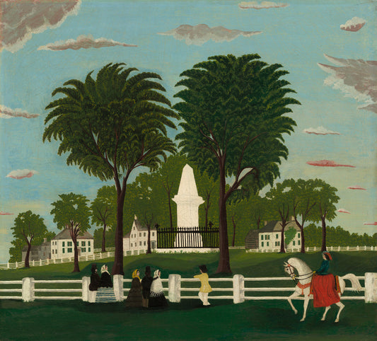 1853 or after by American 19th Century (Lexington Battle Monument), 16X12"(A3)Poster Print
