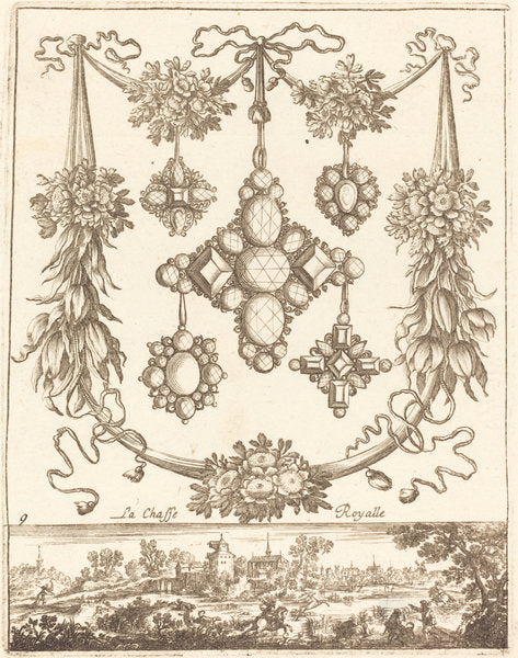 La chasse royalle by François Le Febvre (French, active 1635/1657), 16X12"(A3)Poster Print