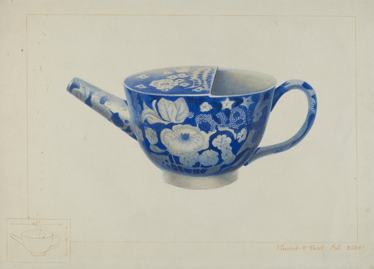 China Invalid's Cup by Vincent P. Rosel (American, active c. 1935), 16X12"(A3)Poster Print