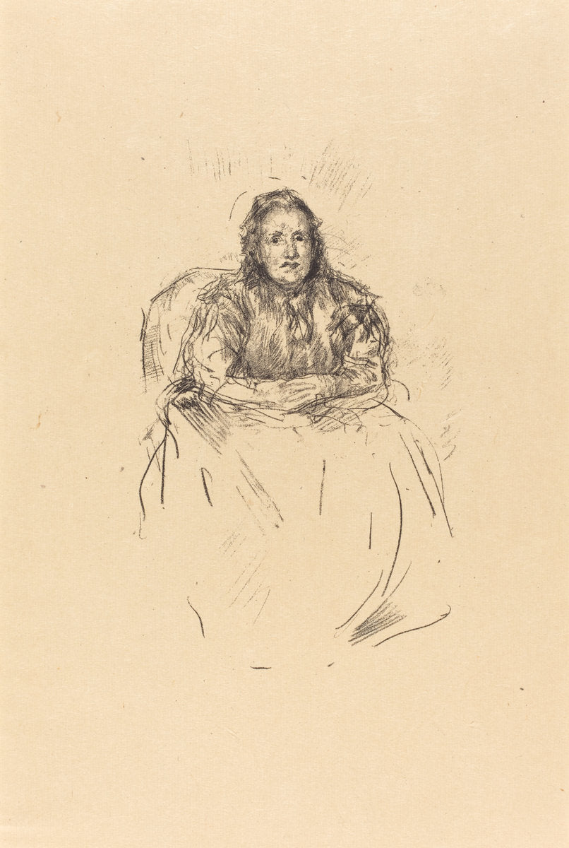 Portrait Study: Mrs. Philip by James McNeill Whistler (American, 1834 - 1903), 16X12"(A3)Poster Print