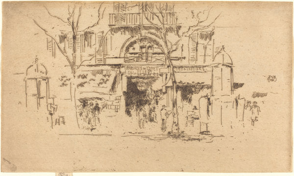 Passages de l'Opera by James McNeill Whistler (American, 1834 - 1903), 16X12"(A3)Poster Print