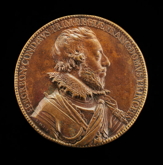 Henri II de Bourbon, 1588-1646, 3rd Prince of Condé, first Prince of the Blood [obverse] by Guillaume Dupré (French, c. 1574 - 1642), 16X12"(A3)Poster Print