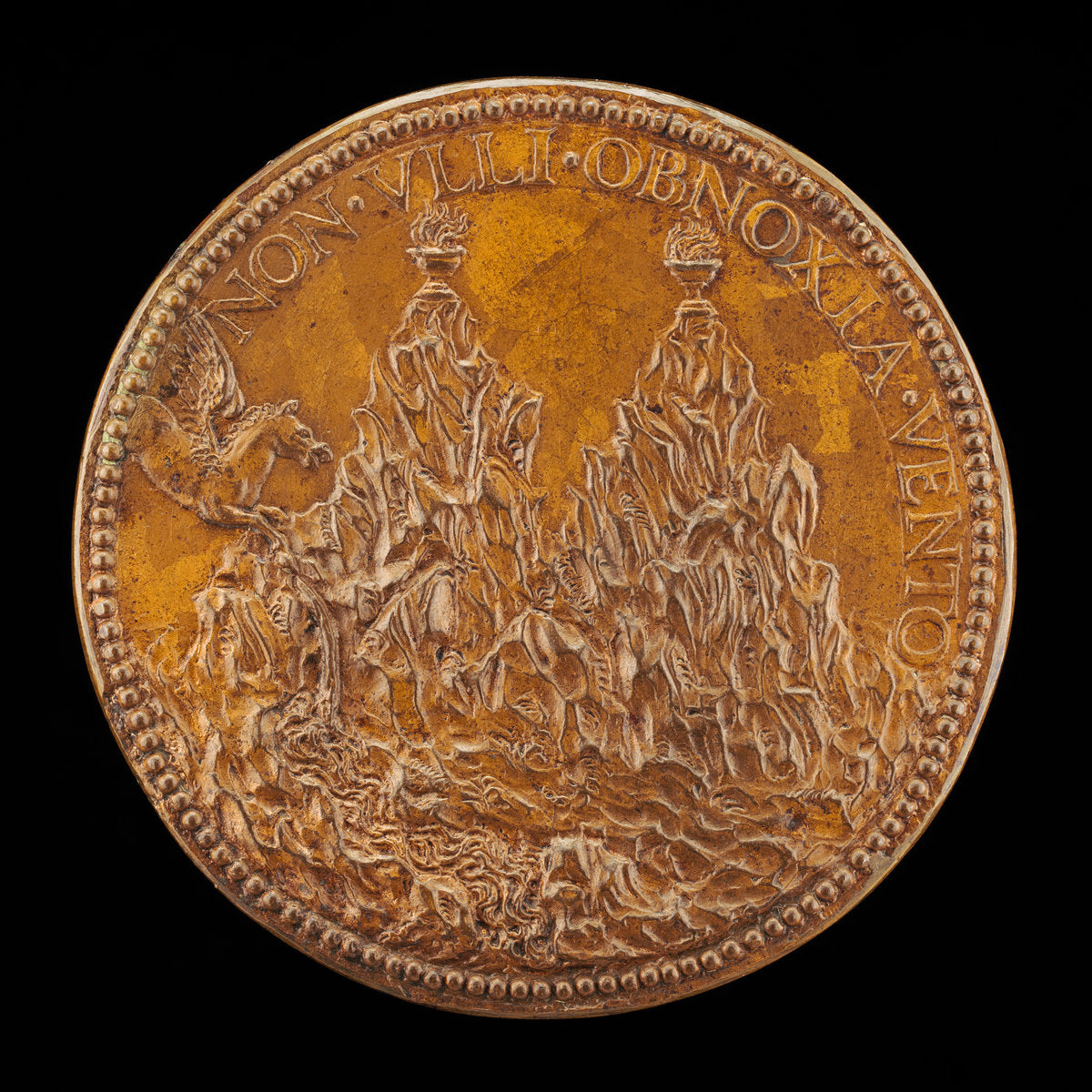 The Summits of Pindus, on Each a Flaming Vase [reverse] by Attributed to Pier Paolo Galeotti (Florentine, c. 1520 - 1584), 16X12"(A3)Poster Print
