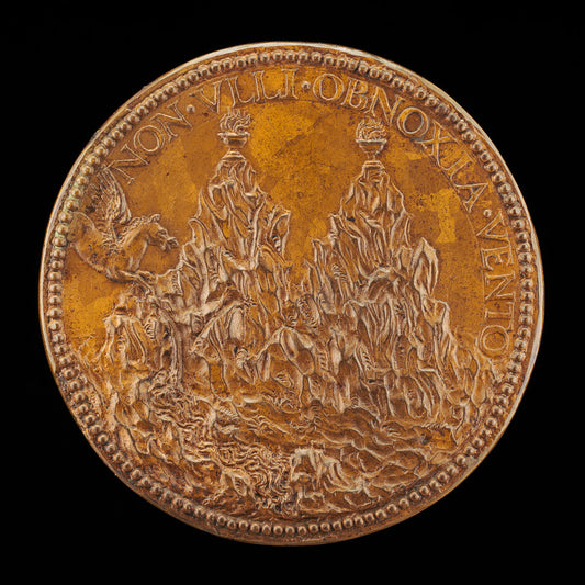 The Summits of Pindus, on Each a Flaming Vase [reverse] by Attributed to Pier Paolo Galeotti (Florentine, c. 1520 - 1584), 16X12"(A3)Poster Print