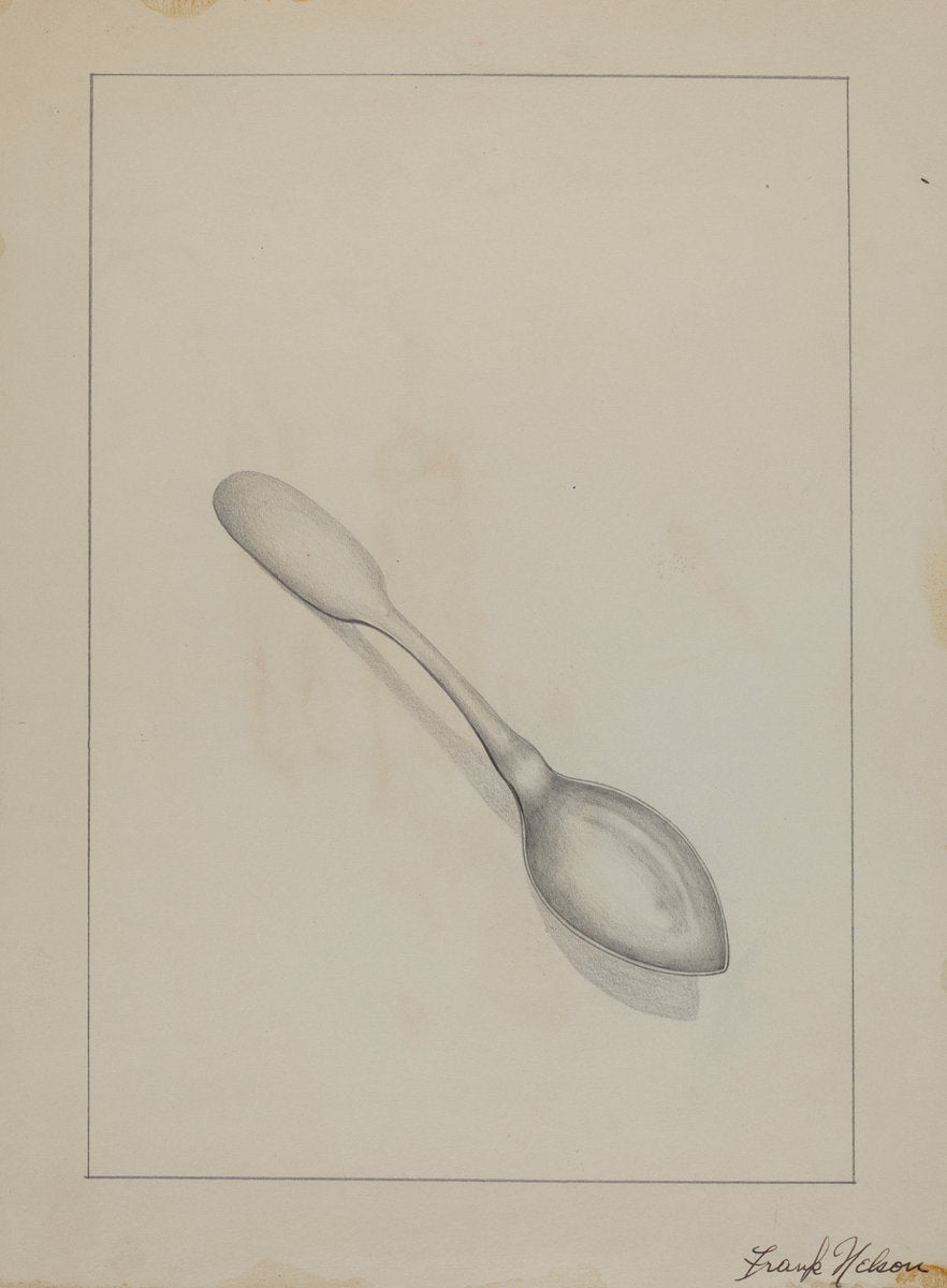 Silver Teaspoon by Frank Nelson (American, active c. 1935), 16X12"(A3)Poster Print