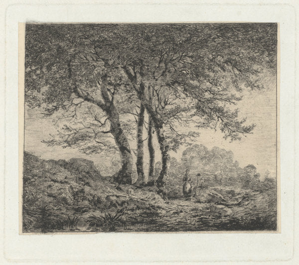 In Montagna (In the Mountains) by Edoardo Perotti (Italian, 1824 - 1870), 16X12"(A3)Poster Print