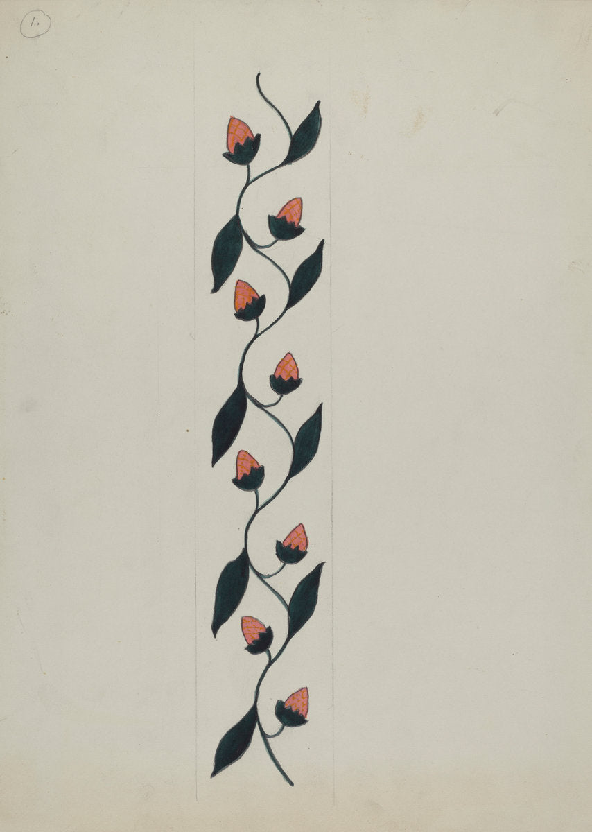 Silk Applique Quilt by Mildred Prince (American, active c. 1935), 16X12"(A3)Poster Print
