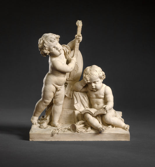 Model for "Poetry and Music" by Clodion (French, 1738 - 1814), 16X12"(A3)Poster Print