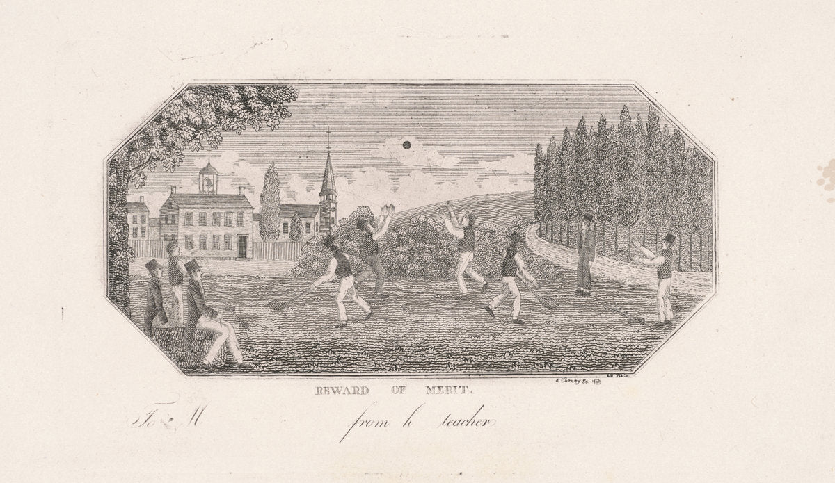 Reward of Merit by John Cheney (American, 1801 - 1885), 16X12"(A3)Poster Print