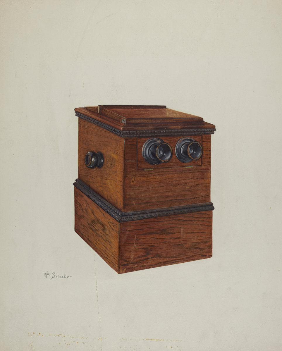 Stereooptician by William Spiecker (American, active c. 1935), 16X12"(A3)Poster Print