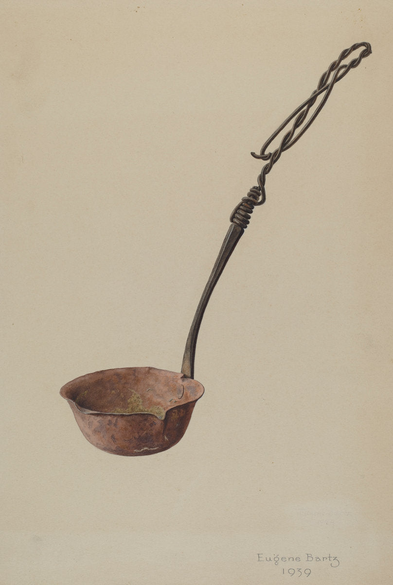 Melting Ladle by Eugene Bartz (American, active c. 1935), 16X12"(A3)Poster Print