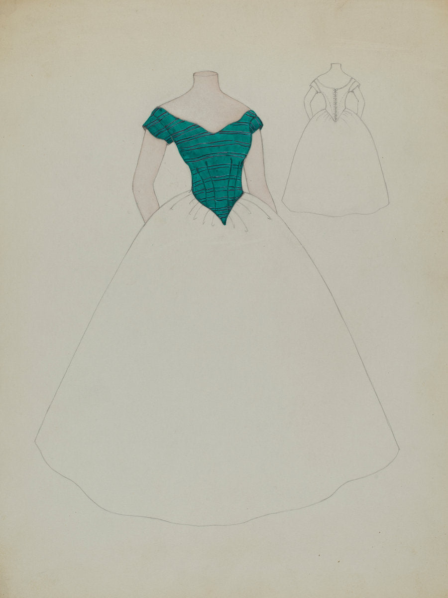 Bodice by Gladys Cook (American, active c. 1935), 16X12"(A3)Poster Print