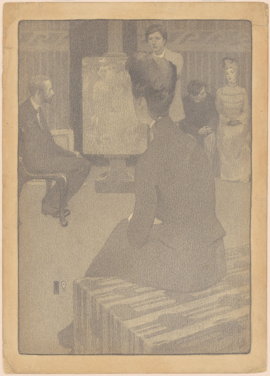 The Art Class by Belle Silveira Gorski (American, 1877 - 1930), 16X12"(A3)Poster Print
