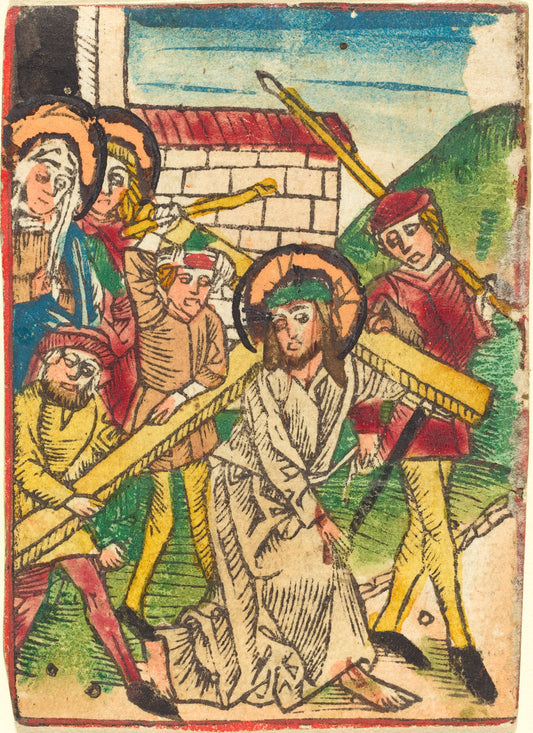 c. 1470/1480 by German 15th Century (Christ Bearing the Cross), 16X12"(A3)Poster Print