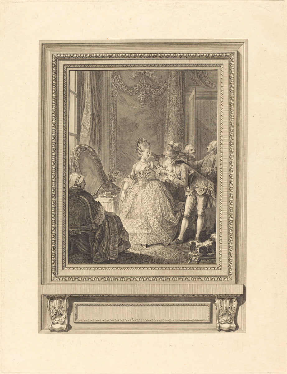Le jour by Charles Emmanuel Patas after Charles Eisen (French, 1744 - 1802), 16X12"(A3)Poster Print