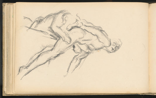 Study of Puget's "Milo of Crotona" by Paul Cézanne (French, 1839 - 1906), 16X12"(A3)Poster Print