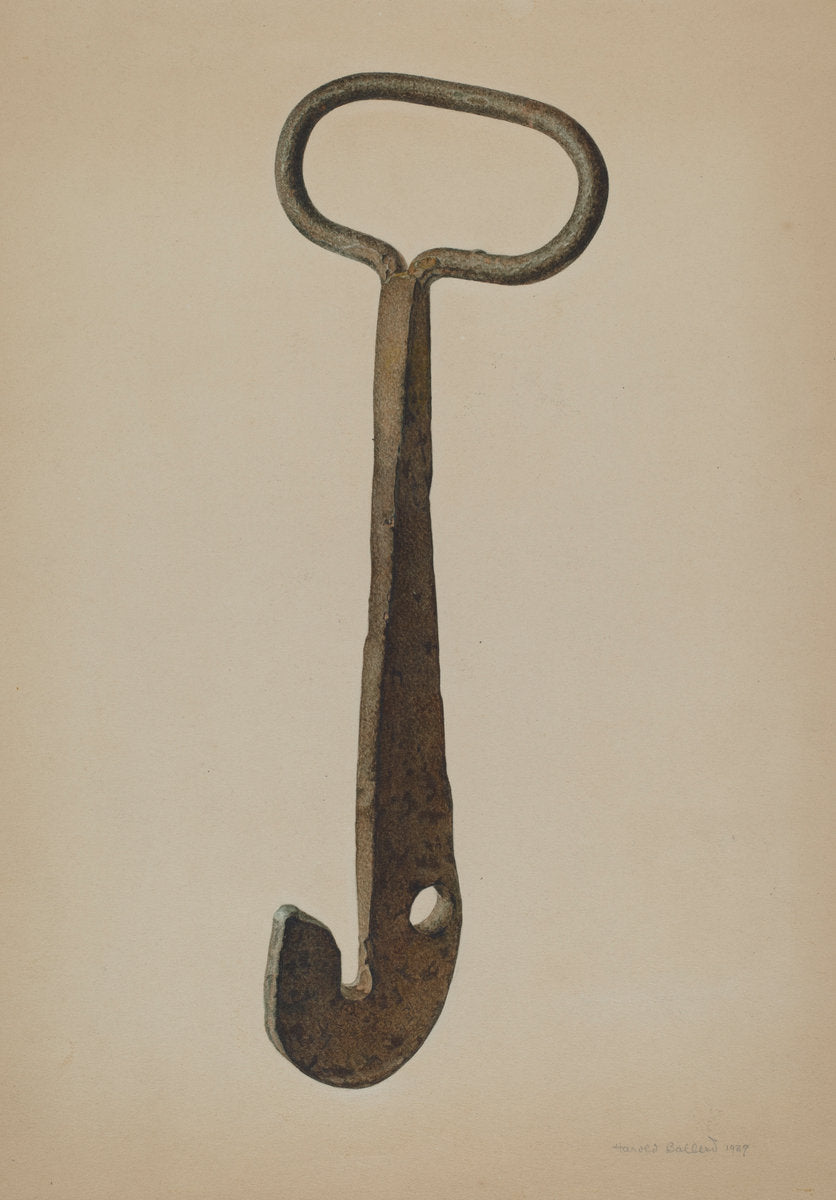 Log Loading Hook by Harold Ballerd (American, active c. 1935), 16X12"(A3)Poster Print