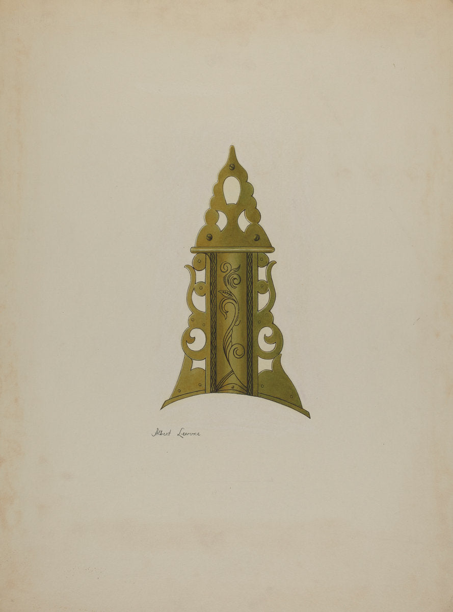 Patch Box from Ky. Rifle by Albert Levone (American, active c. 1935), 16X12"(A3)Poster Print