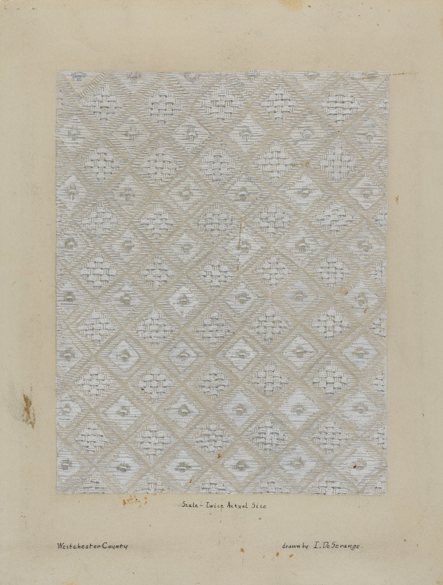 Tablecloth by Isabelle De Strange (American, active c. 1935), 16X12"(A3)Poster Print