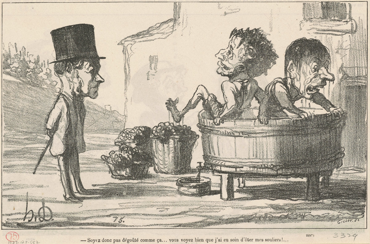 Soyez donc pas dégouté comme ca ... by Honoré Daumier (French, 1808 - 1879), 16X12"(A3)Poster Print