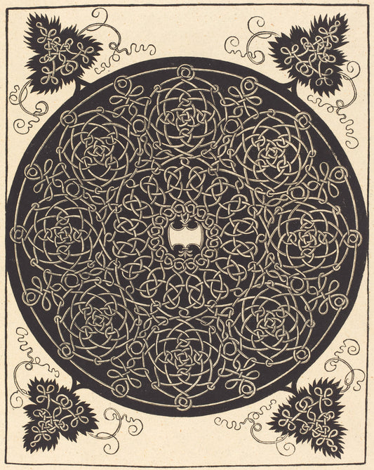 The Fifth Knot (with a six-pointed white shield) by Albrecht Dürer (German, 1471 - 1528), 16X12"(A3)Poster Print
