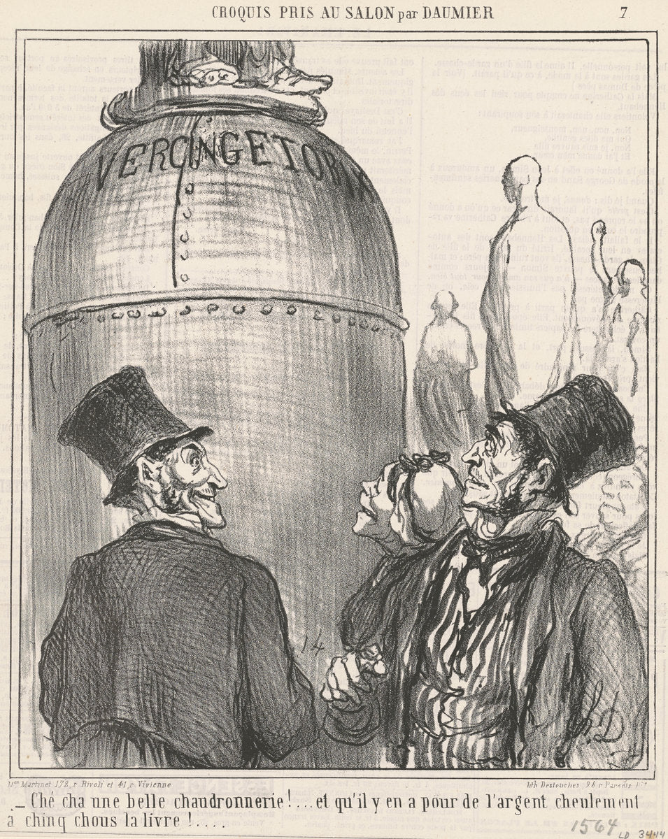 Ché cha une belle chaudronnerie! by Honoré Daumier (French, 1808 - 1879), 16X12"(A3)Poster Print