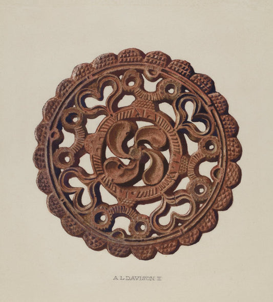 Trivet by Austin L. Davison (American, active c. 1935), 16X12"(A3)Poster Print