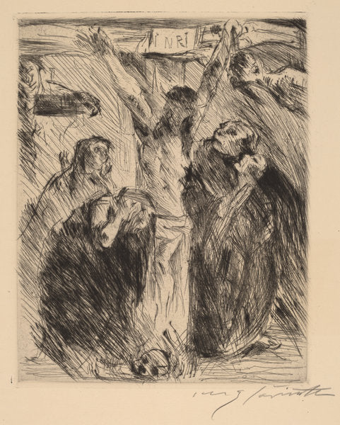 Crucifixion by Lovis Corinth (German, 1858 - 1925), 16X12"(A3)Poster Print