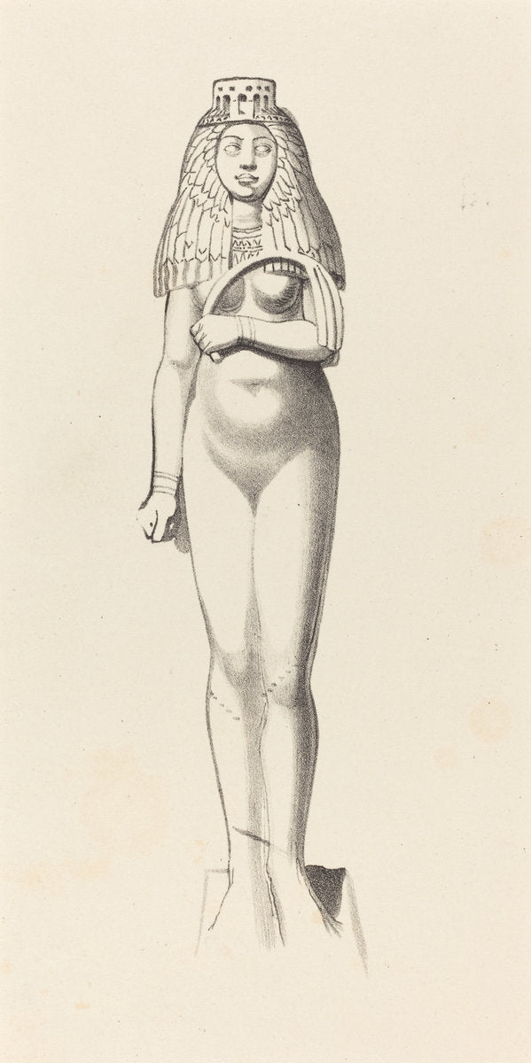 Figure of Bubaste or Isis by W. Walton after John Flaxman (British (?), active 19th century), 16X12"(A3)Poster Print