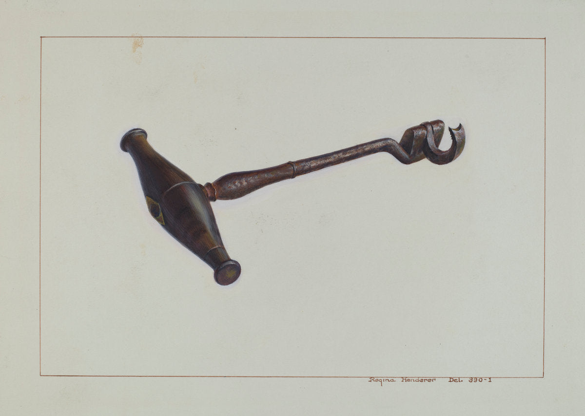 Turn Key Tooth Extractor by Regina Henderer (American, active c. 1935), 16X12"(A3)Poster Print
