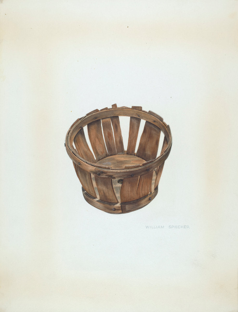 Strawberry Basket by William Spiecker (American, active c. 1935), 16X12"(A3)Poster Print