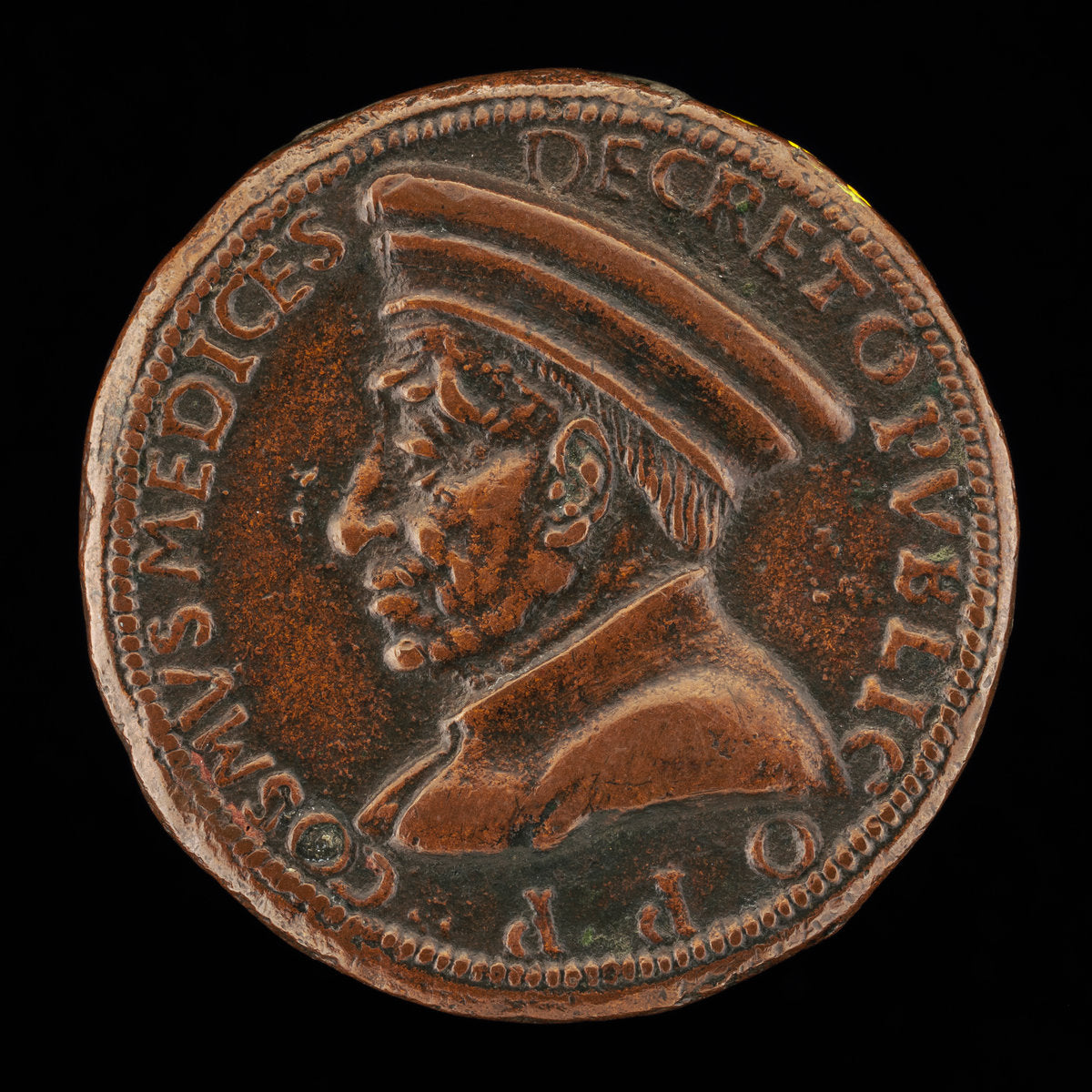 c. 1464/1470 by Florentine 15th Century (Cosimo de' Medici, 1389-1464, Pater Patriae [obverse]), 16X12"(A3)Poster Print