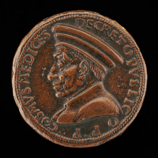 c. 1464/1470 by Florentine 15th Century (Cosimo de' Medici, 1389-1464, Pater Patriae [obverse]), 16X12"(A3)Poster Print