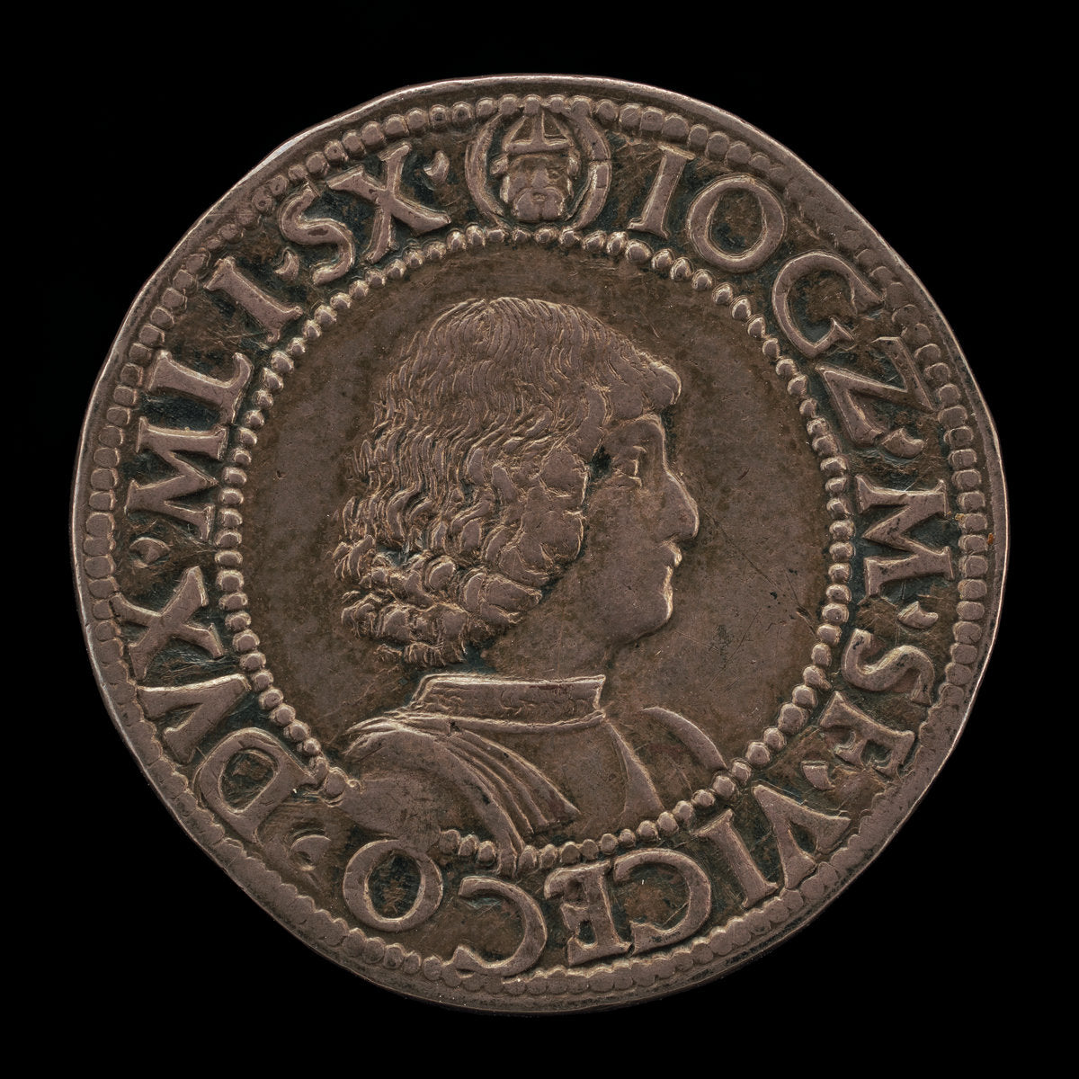 1481/1494 by Milanese 15th Century (Giangaleazzo Maria Sforza, 1469-1494, 6th Duke of Milan 1476 (obverse)), 16X12"(A3)Poster Print