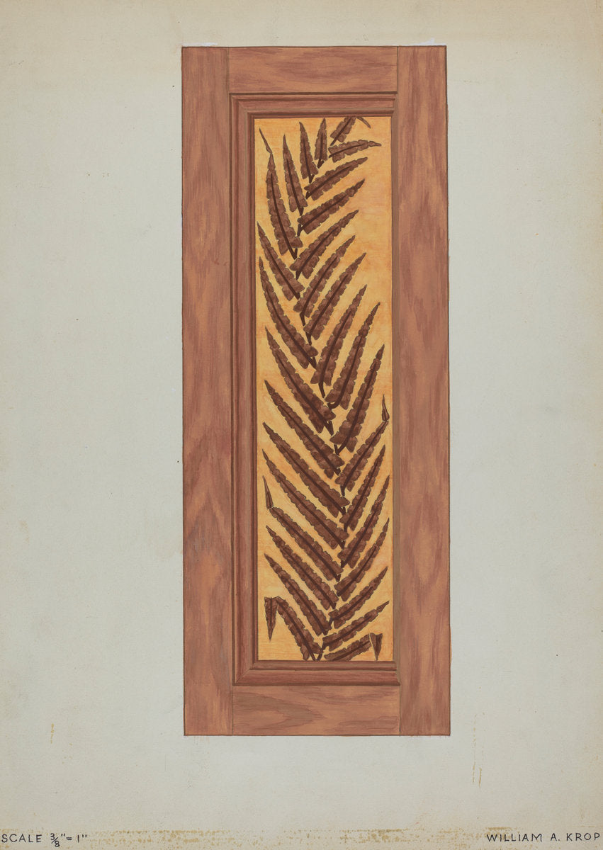 Panels from Rail Car Interiors by William A. Kropp (American, active c. 1935), 16X12"(A3)Poster Print