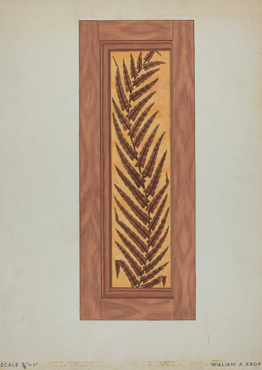 Panels from Rail Car Interiors by William A. Kropp (American, active c. 1935), 16X12"(A3)Poster Print