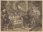 Paul before Felix Burlesqued by William Hogarth (English, 1697 - 1764), 16X12"(A3)Poster Print