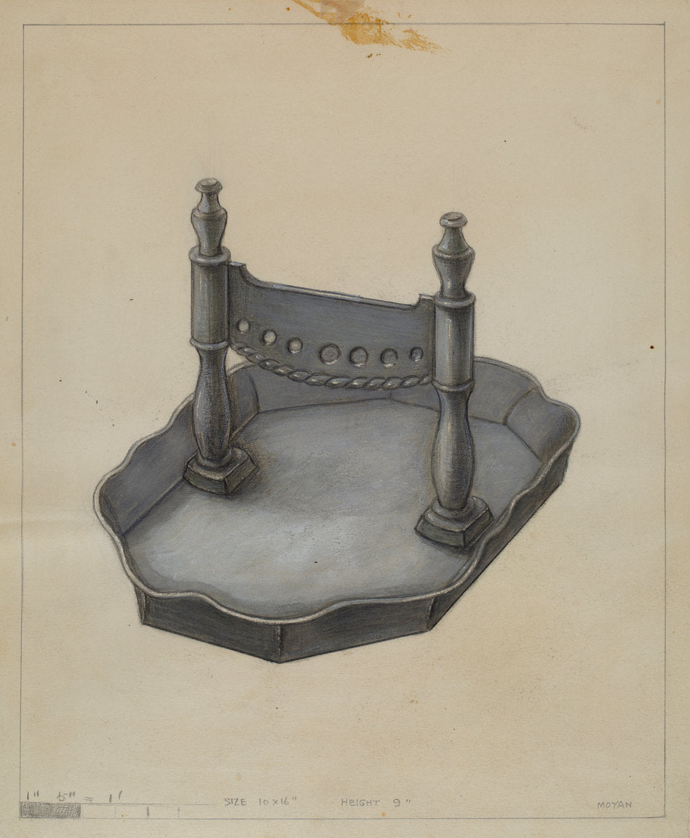 Foot Scraper by Franklin C. Moyan (American, active c. 1935), 16X12"(A3)Poster Print