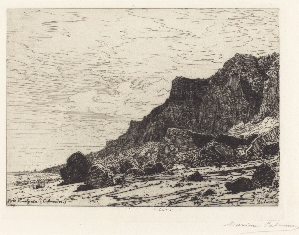 Près Houlgate (Calvados) by Maxime Lalanne (French, 1827 - 1886), 16X12"(A3)Poster Print