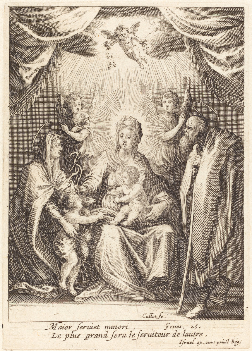 The Homages of the Infant Saint John by Jacques Callot (French, 1592 - 1635), 16X12"(A3)Poster Print